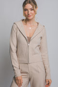 Zip sweater hoodie