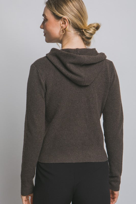 Zip up sweater hoodie
